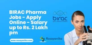 BIRAC Pharma Jobs - Apply Online - Salary up to Rs. 2 Lakh pm