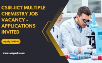 CSIR-IICT Multiple Chemistry Job Vacancy – Applications Invited CSIR-IICT Multiple Chemistry Job Vacancy - Applications Invited