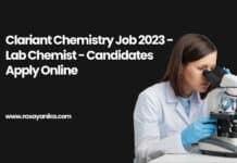 Clariant Chemistry Job 2023 - Lab Chemist - Candidates Apply Online