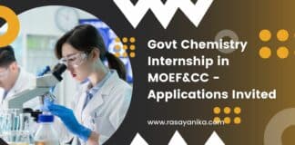 Govt Chemistry Internship in MOEF&CC - Applications Invited