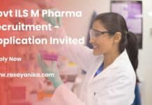 Govt ILS M Pharma Recruitment - Application Invited