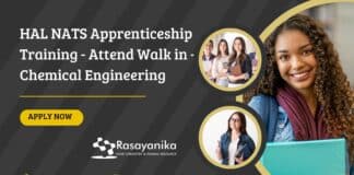 HAL NATS Apprenticeship Training - Attend Walk in - Chemical Engineering