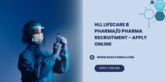 HLL Lifecare B Pharma/D Pharma Recruitment - Apply Online