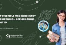 IIST Multiple MSc Chemistry Job Opening - Applications Invited