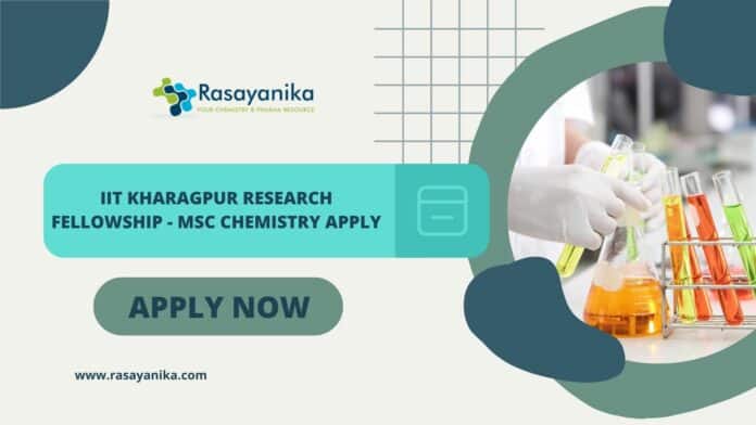 IIT Kharagpur Research Fellowship - MSc Chemistry Apply