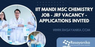 IIT Mandi MSc Chemistry Job - JRF Vacancy - Applications Invited