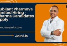 Jubilant Pharmova Limited Hiring - Pharma Candidates Apply