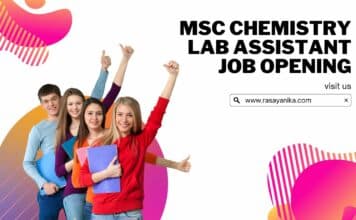 MSc Chemistry Lab Assistant Job Openings