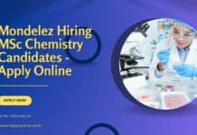 Mondelez Hiring MSc Chemistry Candidates - Apply Online