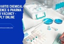 Novartis Chemical science & Pharma Job Vacancy - Apply Online