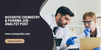 Novartis Chemistry & Pharma Job - Analyst Post - Apply Online