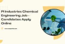 PI Industries Chemical Engineering Job - Candidates Apply Online