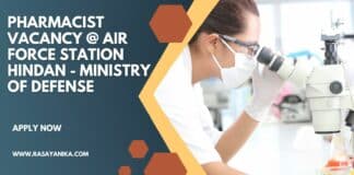 Pharmacist Vacancy @ Air Force Station Hindan - Ministry of Defense