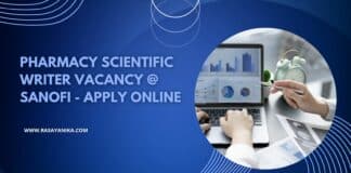 Pharmacy Scientific Writer Vacancy @ Sanofi - Apply Online