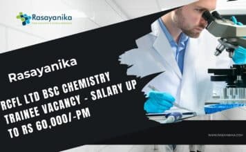 RCFL Ltd BSc Chemistry Trainee Vacancy – Salary up to Rs 60,000/-pm RCFL Ltd BSc Chemistry Trainee Vacancy - Salary up to Rs 60,000/-pm