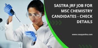 SASTRA JRF Job For MSc Chemistry Candidates - Check Details