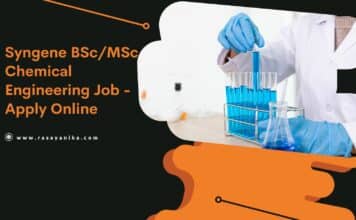 Syngene BSc/MSc Chemical Engineering Job – Apply Online Syngene BSc/MSc Chemical Engineering Job - Apply Online