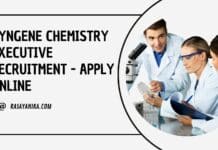 Syngene Chemistry Executive Recruitment - Apply Online