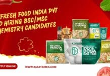 iD Fresh Food India Pvt Ltd Hiring BSc/MSc Chemistry Candidates