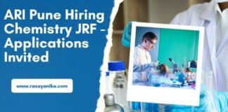 ARI Pune Hiring Chemistry JRF - Applications Invited