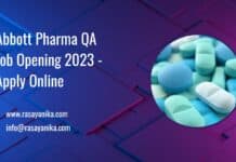 Abbott Pharma QA Job Opening 2023 - Apply Online