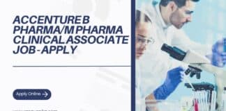 Accenture B Pharma/M Pharma Clinical Associate Job - Apply