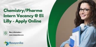 Chemistry/Pharma Intern Vacancy @ Eli Lilly - Apply Online