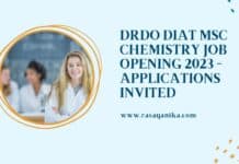 DRDO DIAT MSc Chemistry Job Opening 2023 - Applications Invited