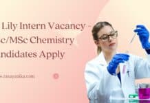 Eli Lily Intern Vacancy - BSc/MSc Chemistry Candidates Apply