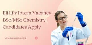 Eli Lily Intern Vacancy - BSc/MSc Chemistry Candidates Apply