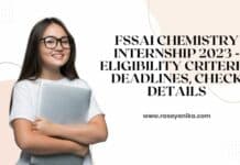 FSSAI Chemistry Internship 2023 - Eligibility Criteria, Deadlines, Check Details