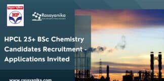 HPCL 25+ BSc Chemistry Candidates Recruitment - Applications Invited