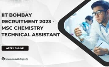IIT Bombay Recruitment 2023 - MSc Chemistry Technical Assistant