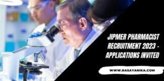 JIPMER Pharmacist Recruitment 2023 - Applications Invited