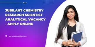 Jubilant Chemistry Research Scientist Analytical Vacancy - Apply Online