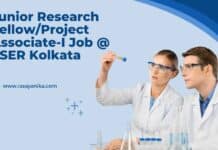 Junior Research Fellow/Project Associate-I Job @ IISER Kolkata