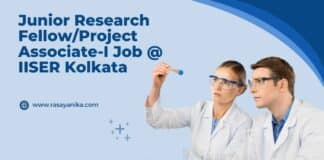 Junior Research Fellow/Project Associate-I Job @ IISER Kolkata