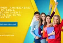 NIPER- Ahmedabad M Pharma Recruitment - Applications Invited