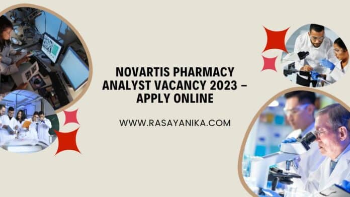 Novartis Pharmacy Analyst Vacancy 2023 - Apply Online