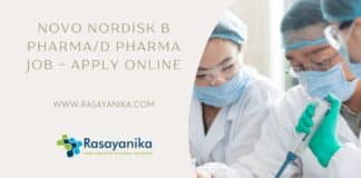 Novo Nordisk B Pharma/D Pharma Job - Apply Online
