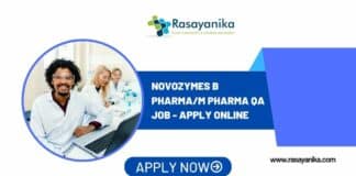 Novozymes B Pharma/M Pharma QA Job - Apply Online