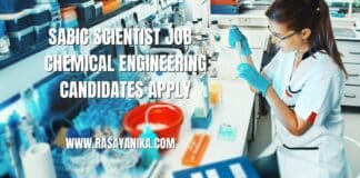 SABIC Scientist Job - Chemical Engineering Candidates Apply