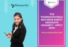 TCS Pharmacovigilance Drug Safety Associate Vacancy - Apply Now