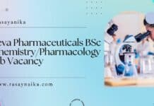 Teva Pharmaceuticals BSc Chemistry/Pharmacology Job Vacancy