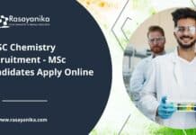 UPSC Chemistry Recruitment - MSc Candidates Apply Online