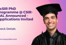 AcSIR PhD Programme @ CSIR-NAL Announced - Applications Invited