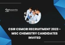 CSIR CSMCRI Recruitment 2023 - MSc Chemistry Candidates Invited