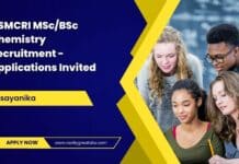 CSMCRI MSc/BSc Chemistry Recruitment - Applications Invited