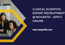 Clinical Scientific Expert Recruitment @ Novartis - Apply Online