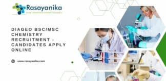Diageo BSc/MSc Chemistry Recruitment - Candidates Apply Online